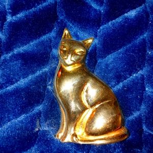 Vintage Cat Brooche